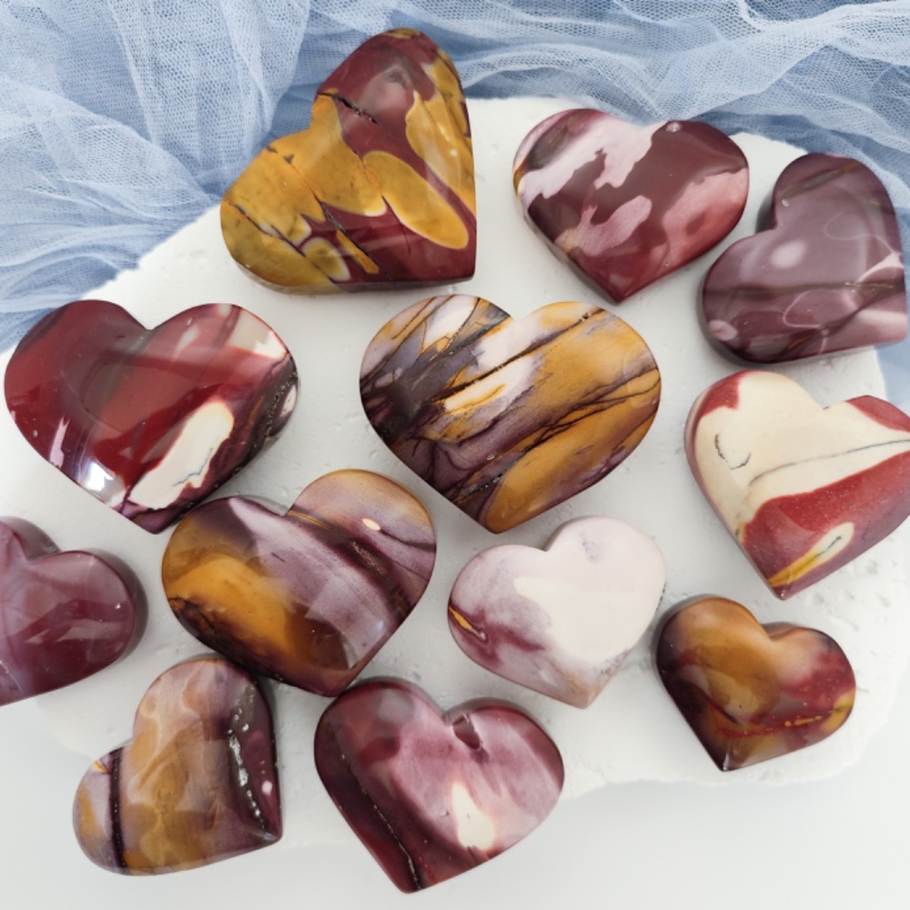 You Pick Mookaite Heart Crystal Carving Mercury Retrograde